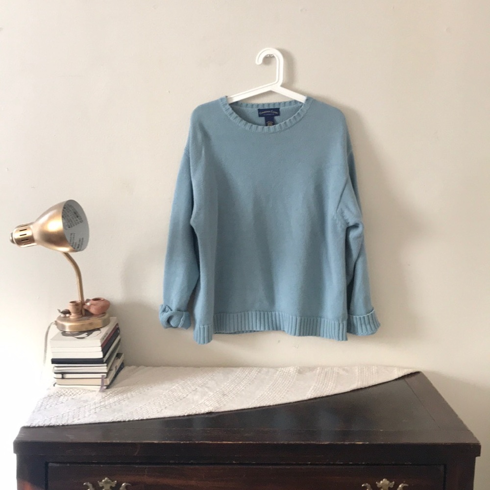 Cozy blue sweater!!!!
